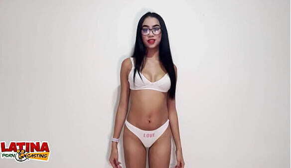 Tatiana Skinny Slut With Grippy Tight Teen Pussy First Porn Casting Latina Colombian