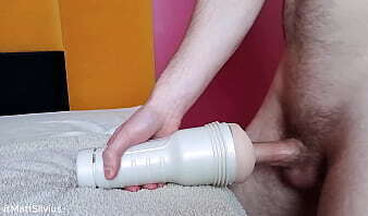 Close View Thick Dick Fucking Fleshlight