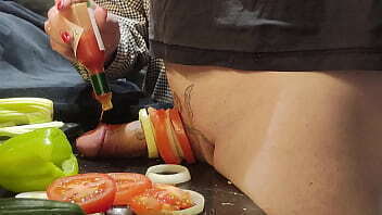 Extreme dick urethral torment kitchen! Cooking Episode 1/3.