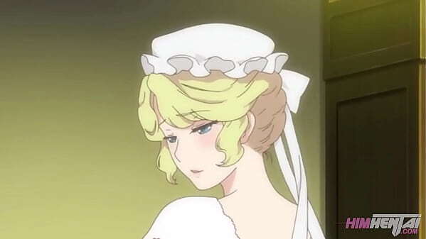 Anime Hentai busty maid gives blowjob with