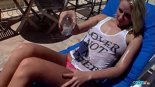 Lubed blonde goes inside hardcore shagging