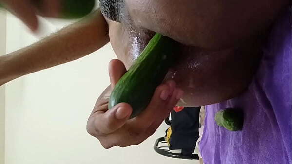 Double cucumber dildo