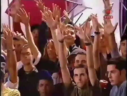 2001 female models strips Super Positive with Otaviano Costa