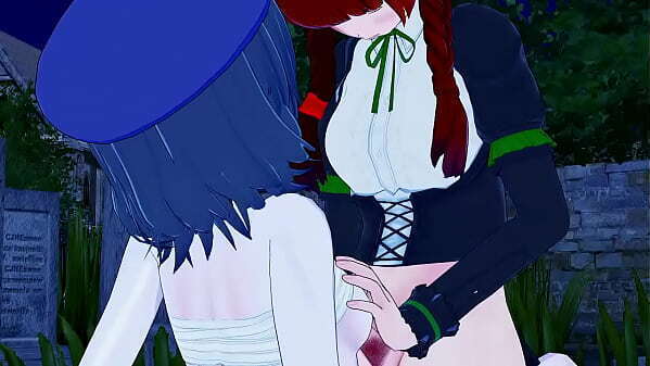 (Futa) Kaenbyou fucks Yoshika Miyako!