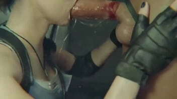 Jill Valentine fazendo boquete gostoso! Hentai Resident evil