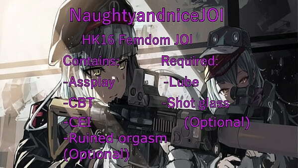 HK416 (Assplay, cei, ruined orgasm)
