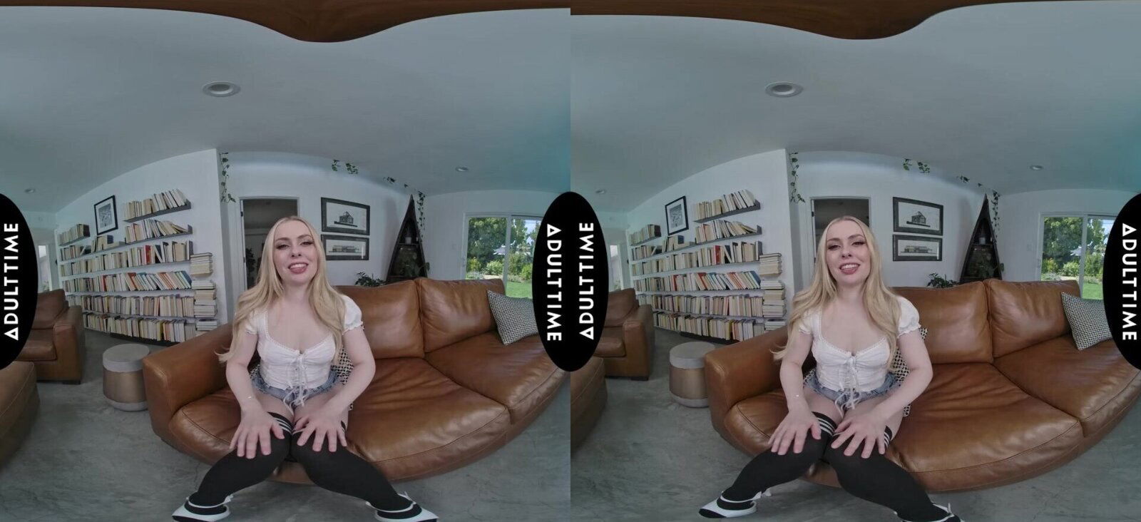 Blonde beauty Haley Spades seduces Oliver Davis with great