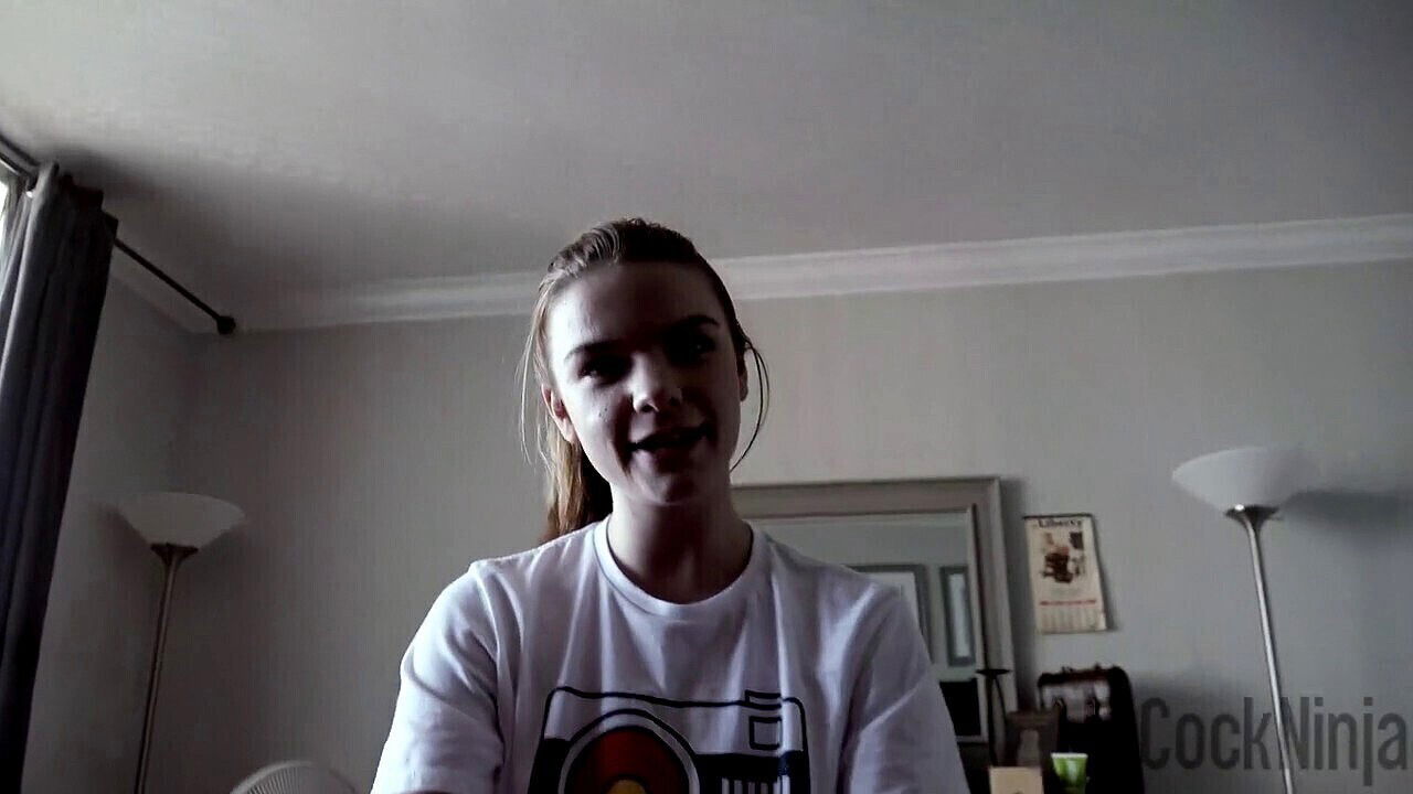 Seductive submissive stepsister Dahlia dominates grounded stepbro thigh highs