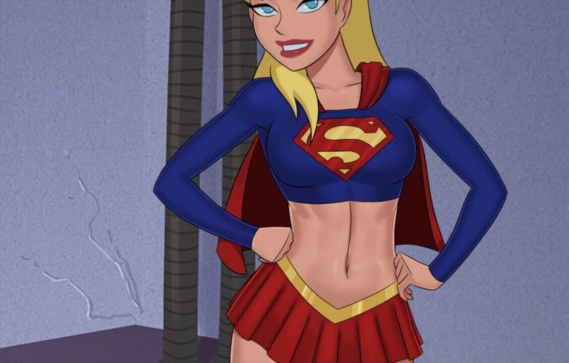 blonde Supergirl gets taken hard villain Luthor this comic parody