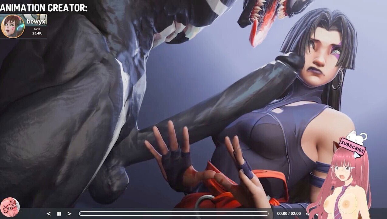 Venom dominates Psylocke fills with symbiotes this wild animation featuring Jazziuu