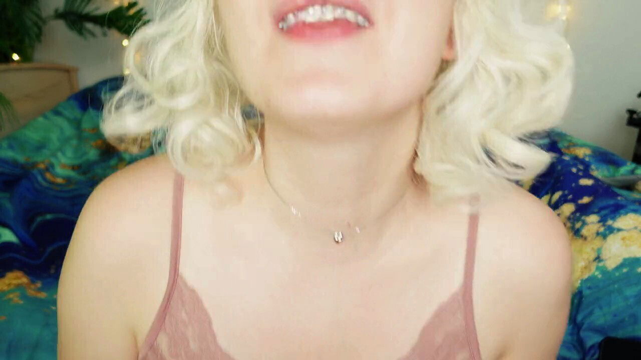 ASMR video Grander indulging braces fetish with treats