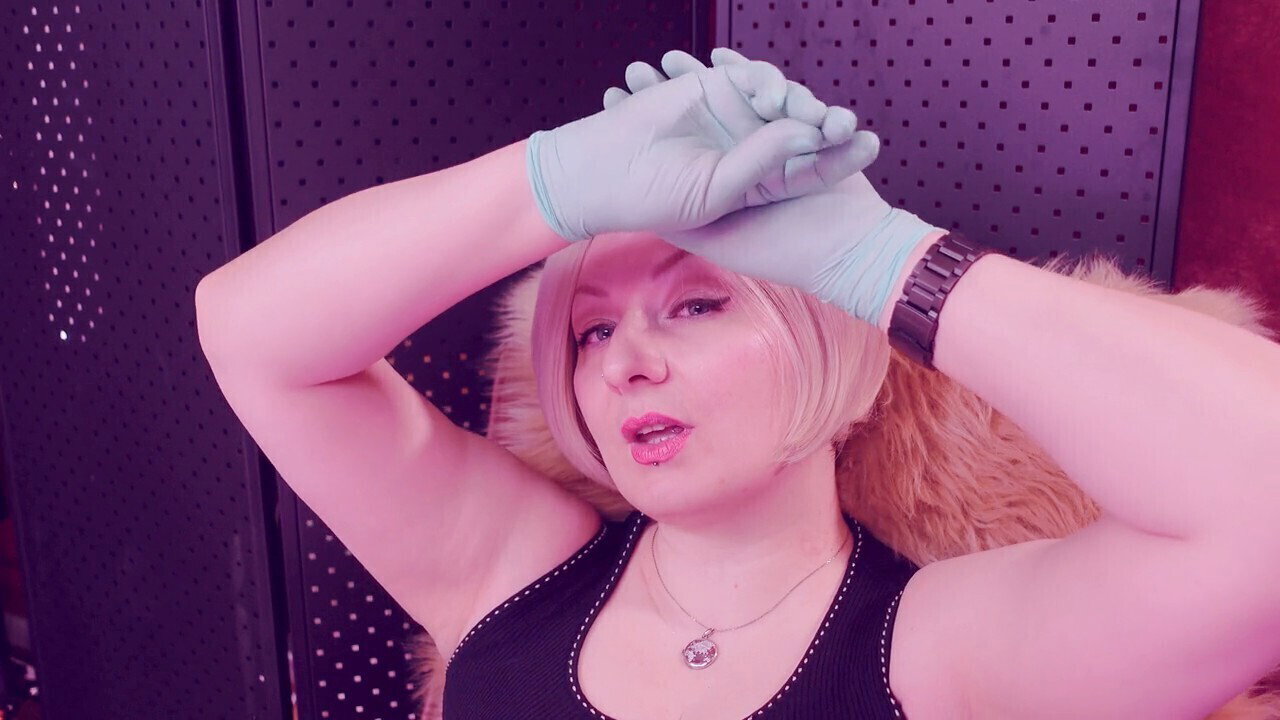ASMR nitrile glove fetish session with Grander