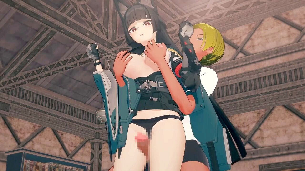 Burnice gives wild hentai blowjob this anime porn