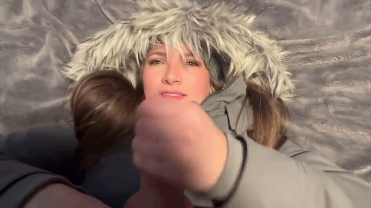 Fetish cumshot coat, schlampiger blowjob coat fetiish