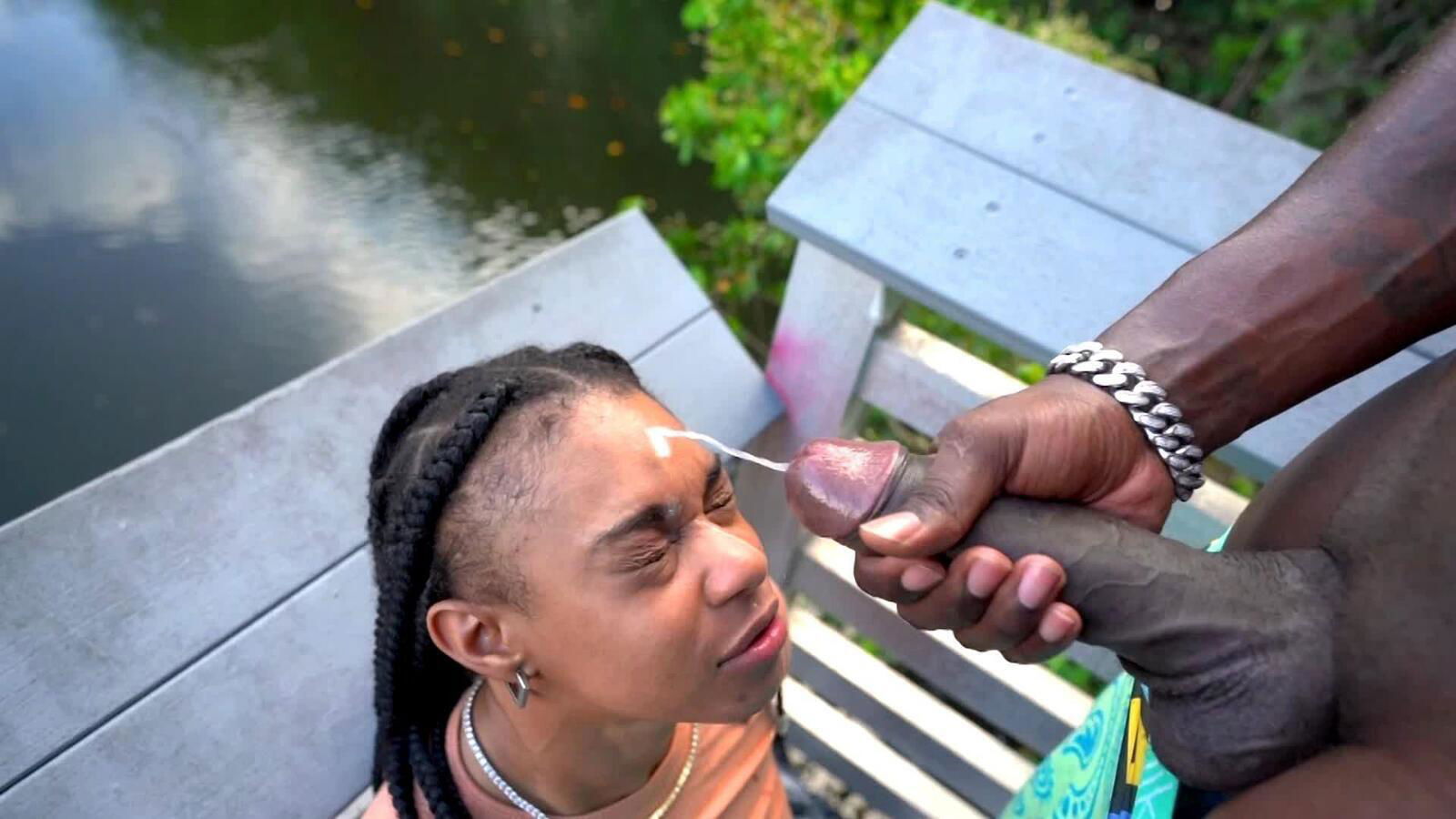 Louie Smalls Covers Persia Kay's Face In Cum After Fucking Her Raw