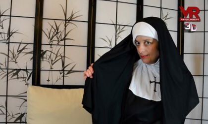 The Horny Nun - Costume Nun Lingerie Toying - Sexlikereal