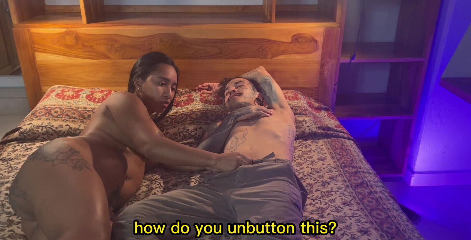 Hotwife cheating husband with stepsister.