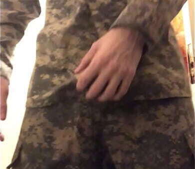 Army suit tease. Ajlemieux39