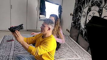 Exclusive Back stage italian girl with Rambetto Stefanin first hard experience