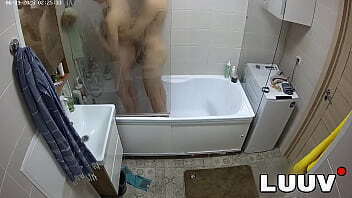 LUUV. Esteban Foxy shower together. nice natural