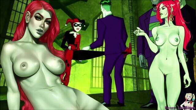 HARLEY QUINN Ballbusting JOKER Costume, Poison Serie Nutshot