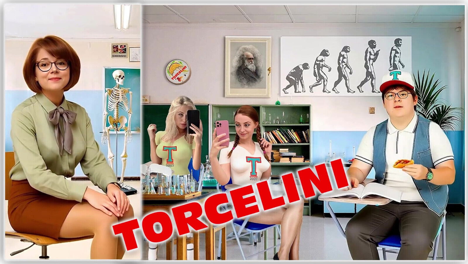 TORCELINI. School. Biology lesson Teacher Wixter.