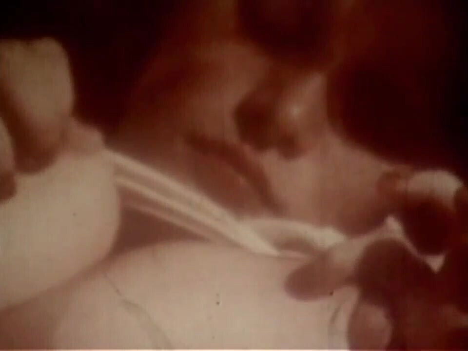 Vintage Redhead with Huge Boobs Black Stockings Solo