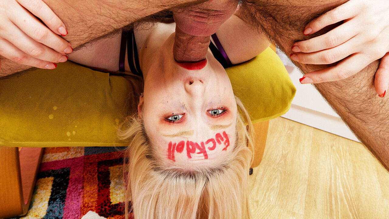real fuck doll gets dick face fucked