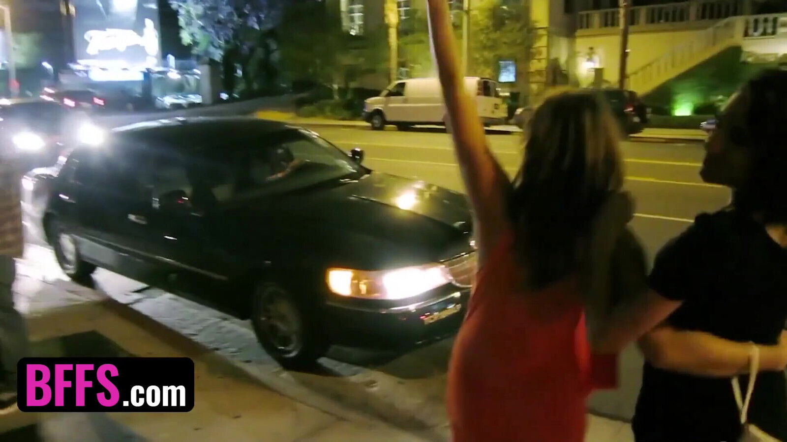 BFFS Gorgeous babes having girls' night they suck fuck random strangers'