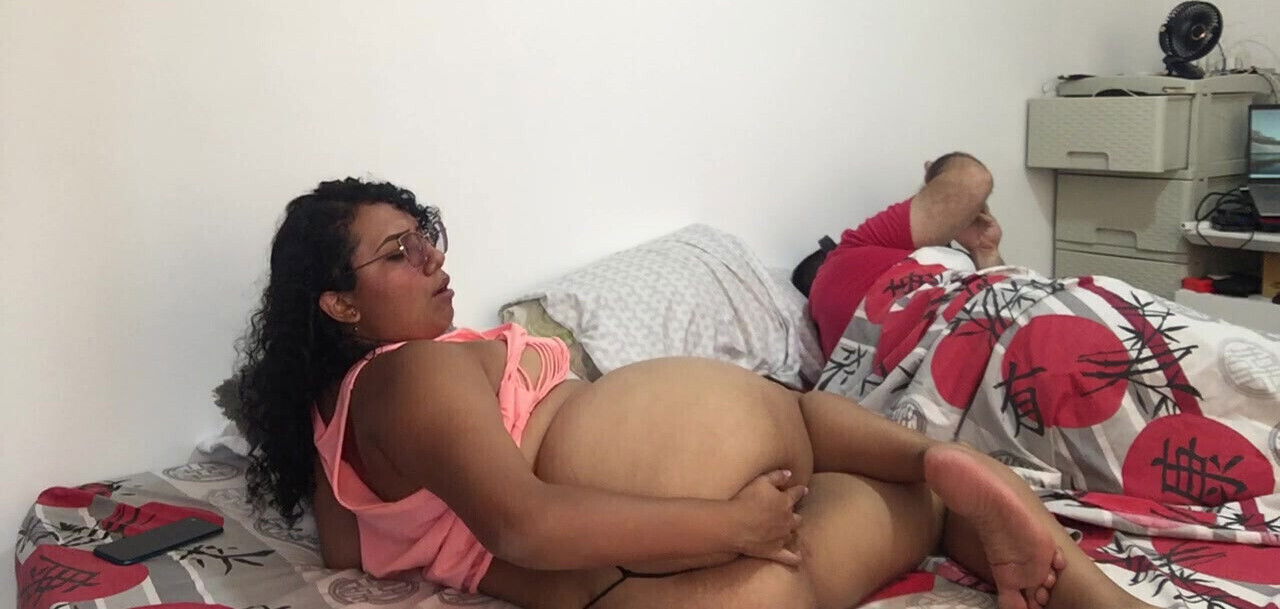 masturbate pussy front husband asking fuck