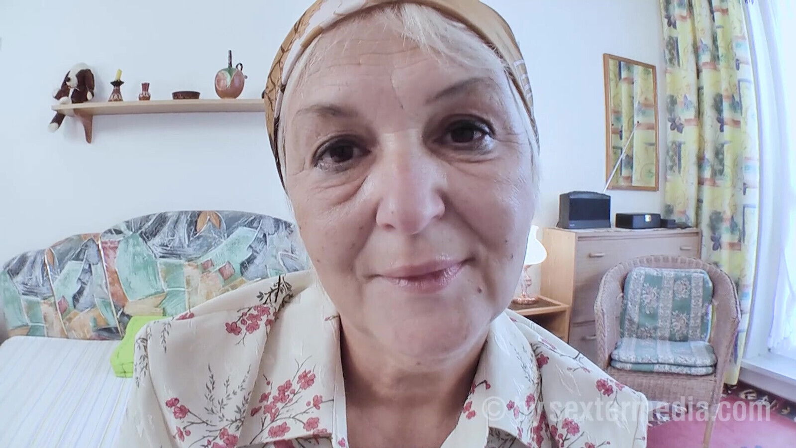 Hairy Granny Eva's Pussy Naturally Horny