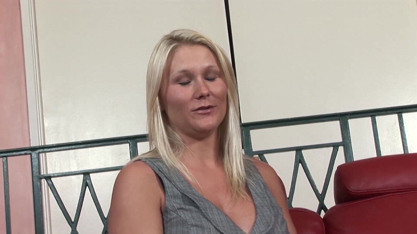 Stunning blonde with boobs screwed very hard