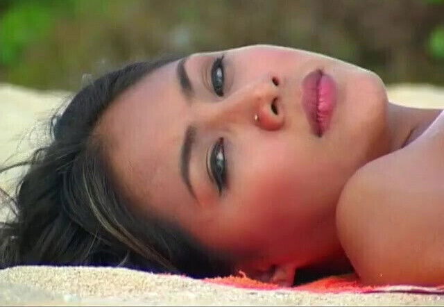 Adorable skanks doing photo shoot beach