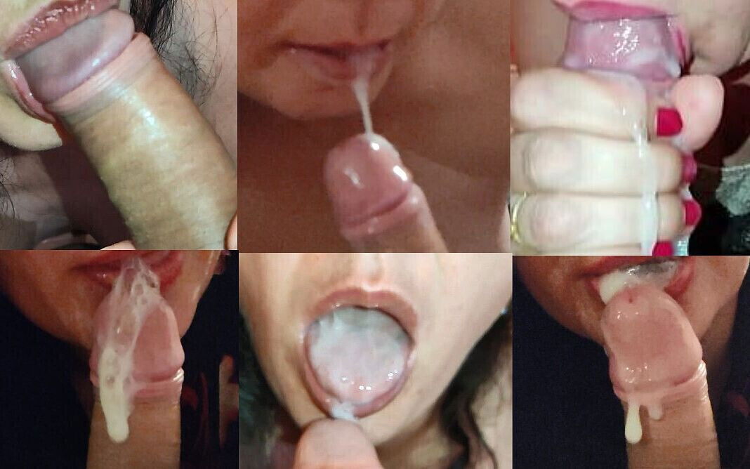 Ultimate compilation mouth MILF. enjoys squeezing every drop sperm