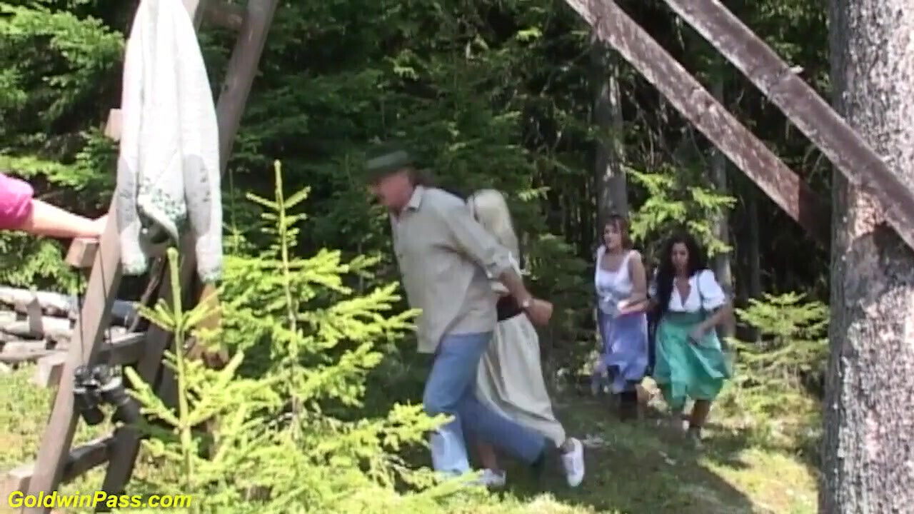 Outdoor oktoberfest groupsex orgy