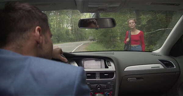 Sexy hitchhiker Lexx first with stranger fucked hard FLX006P01