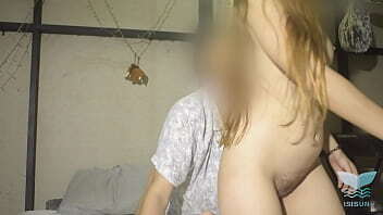 Older student with beard fucks busty blonde hard front cuckold boyfriend