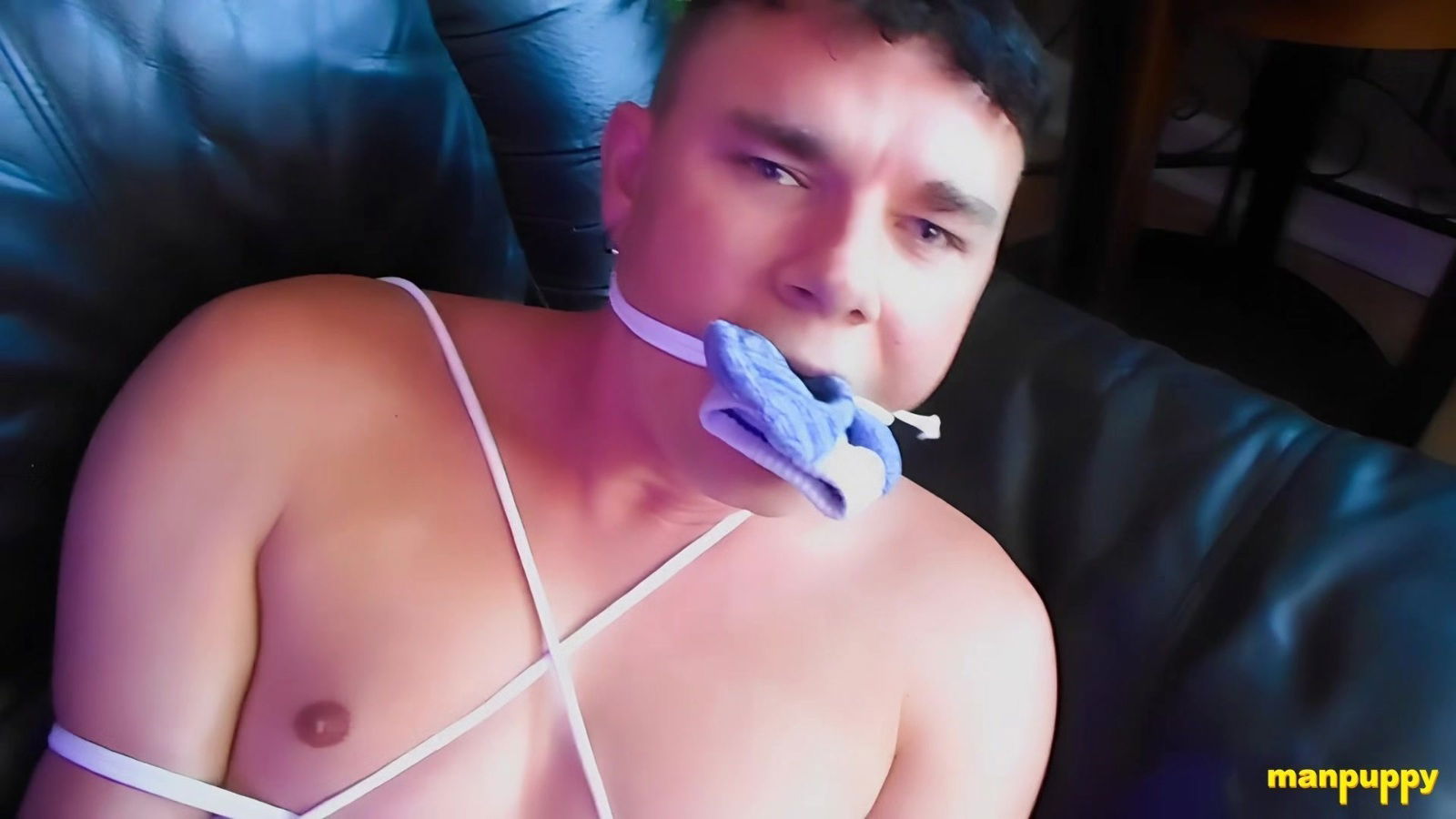 ManPuppy: Blue Struggles Rope Richard Lennox Teases Mercilessly