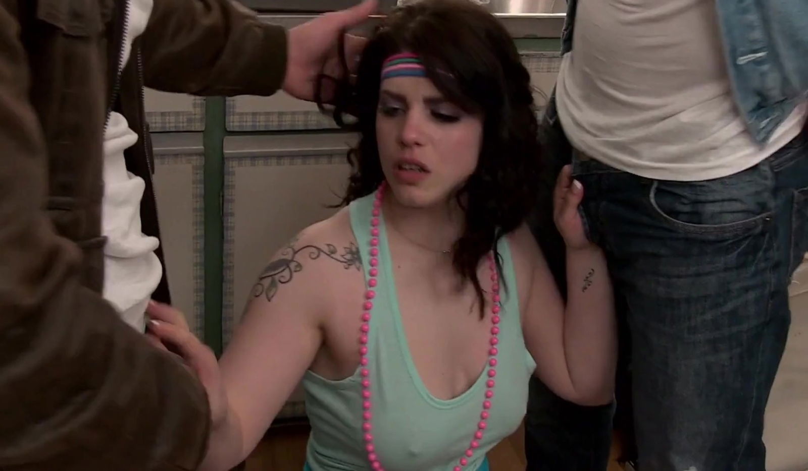 Lucia Love, Luke Hardy And Luke Love In Brunette And Max Deedsh In Threesome Action