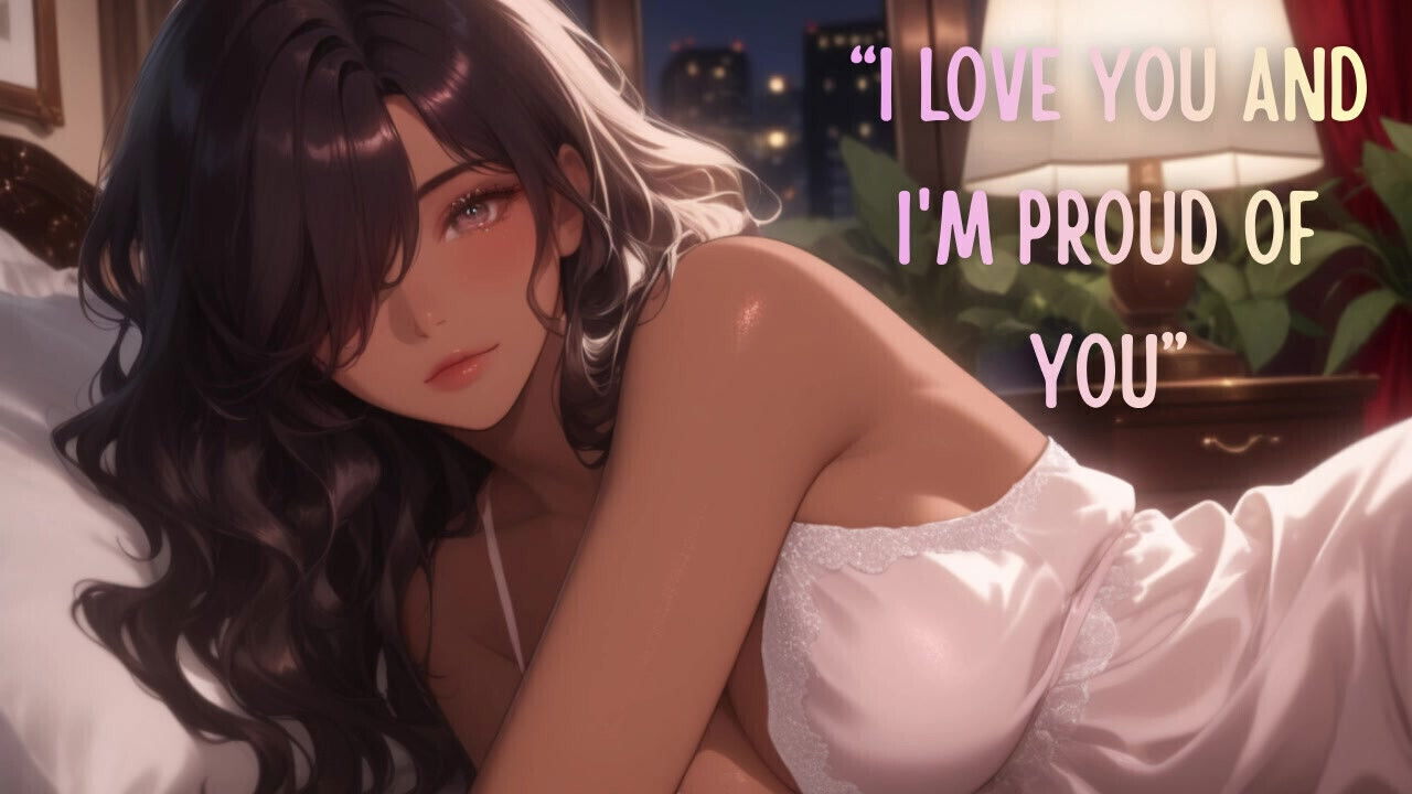 Wife Comforts After Hard Work (Mouth Sounds) (Moaning) (Kisses) (Cuddle) ASMR