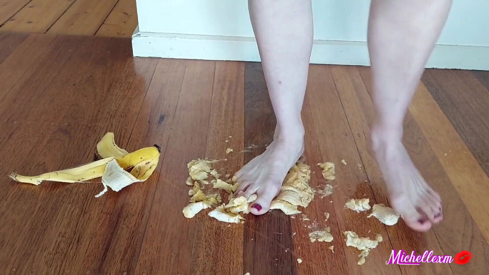 Feet Squishing Banana