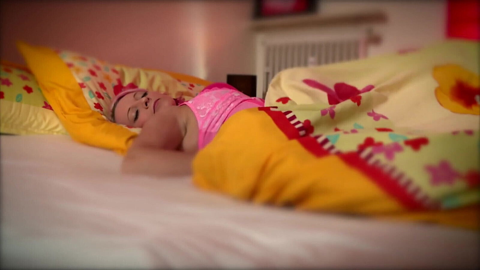 Pink Haired Sucks Wildly Bedroom