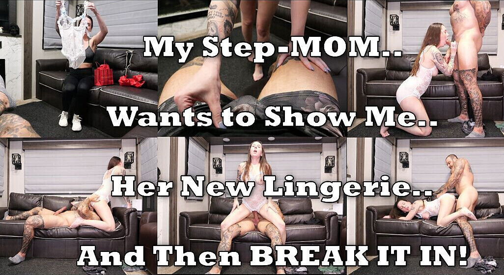 Stepmom Tries Lingerie