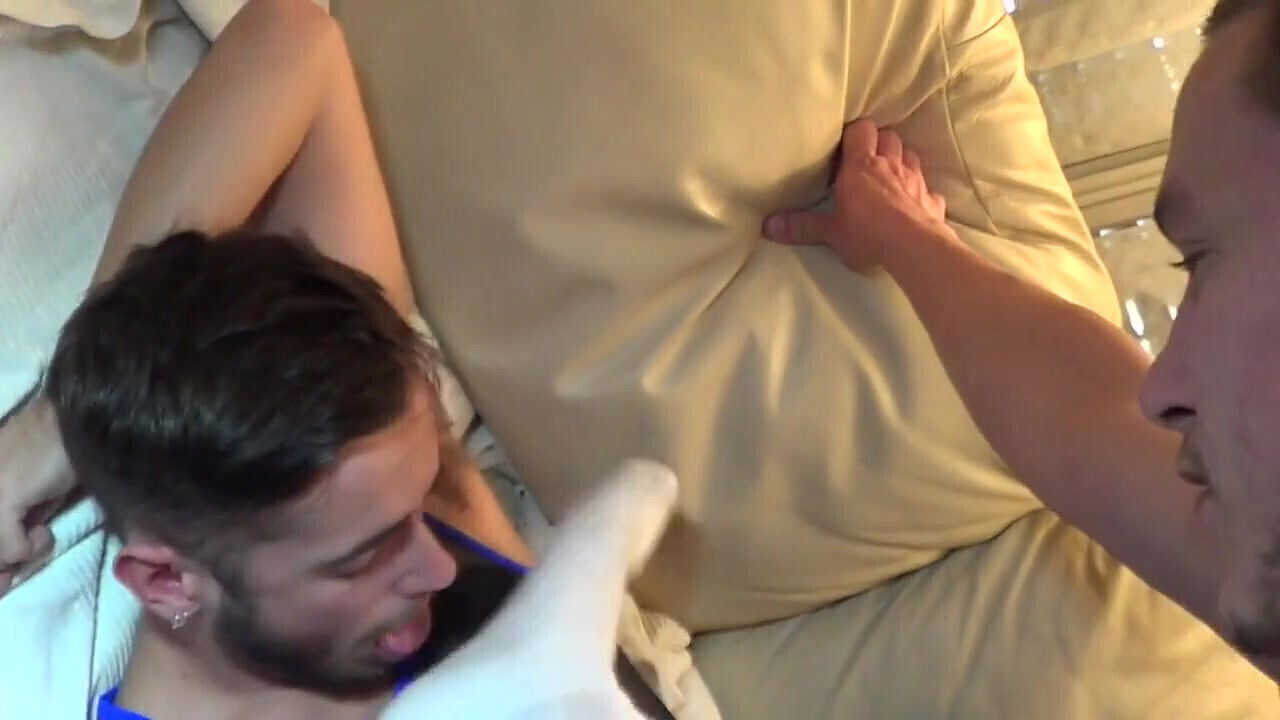 slut twink David Lucas used Maxime Furri sneaker humiliation