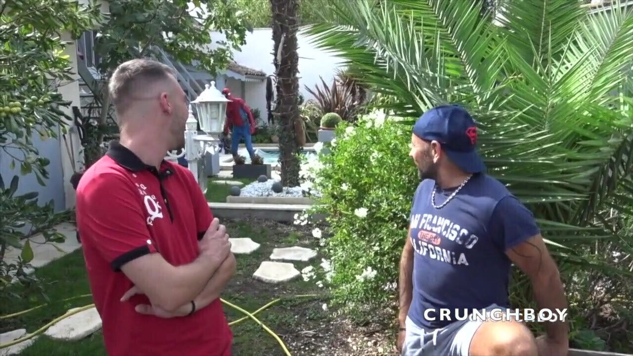 bareback party with friends garden