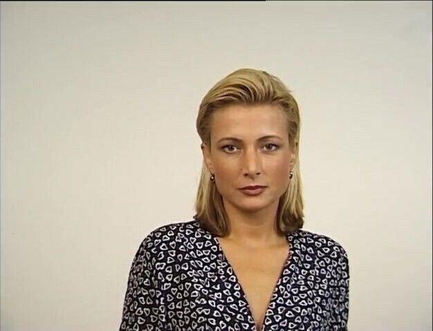 Cute blonde masturbates with dildo