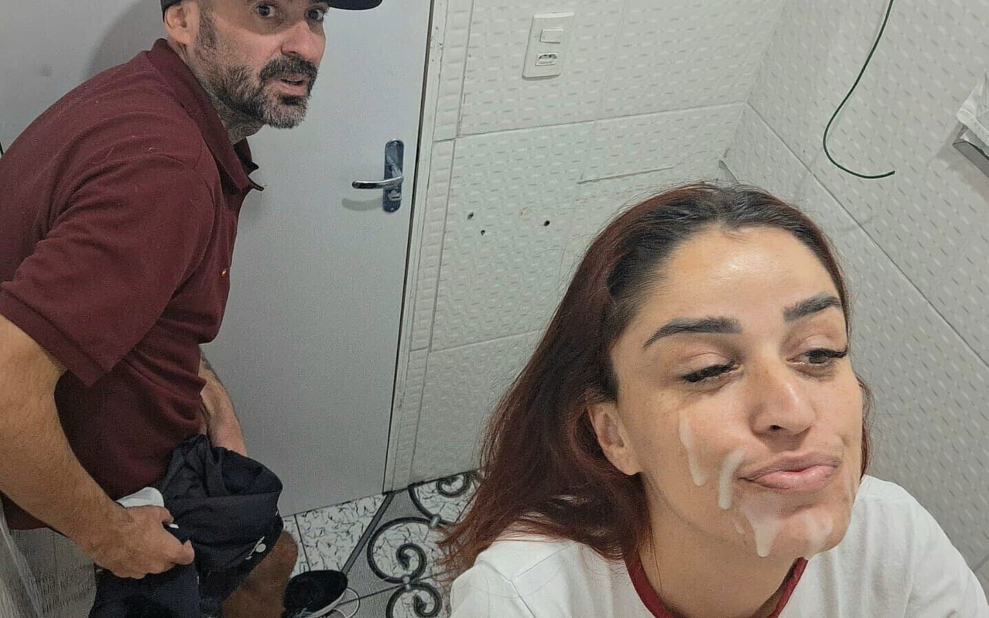 Fucked Bathroom Stranger Without Condom!