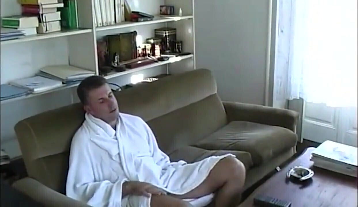 Redhead girl rides huge after massage