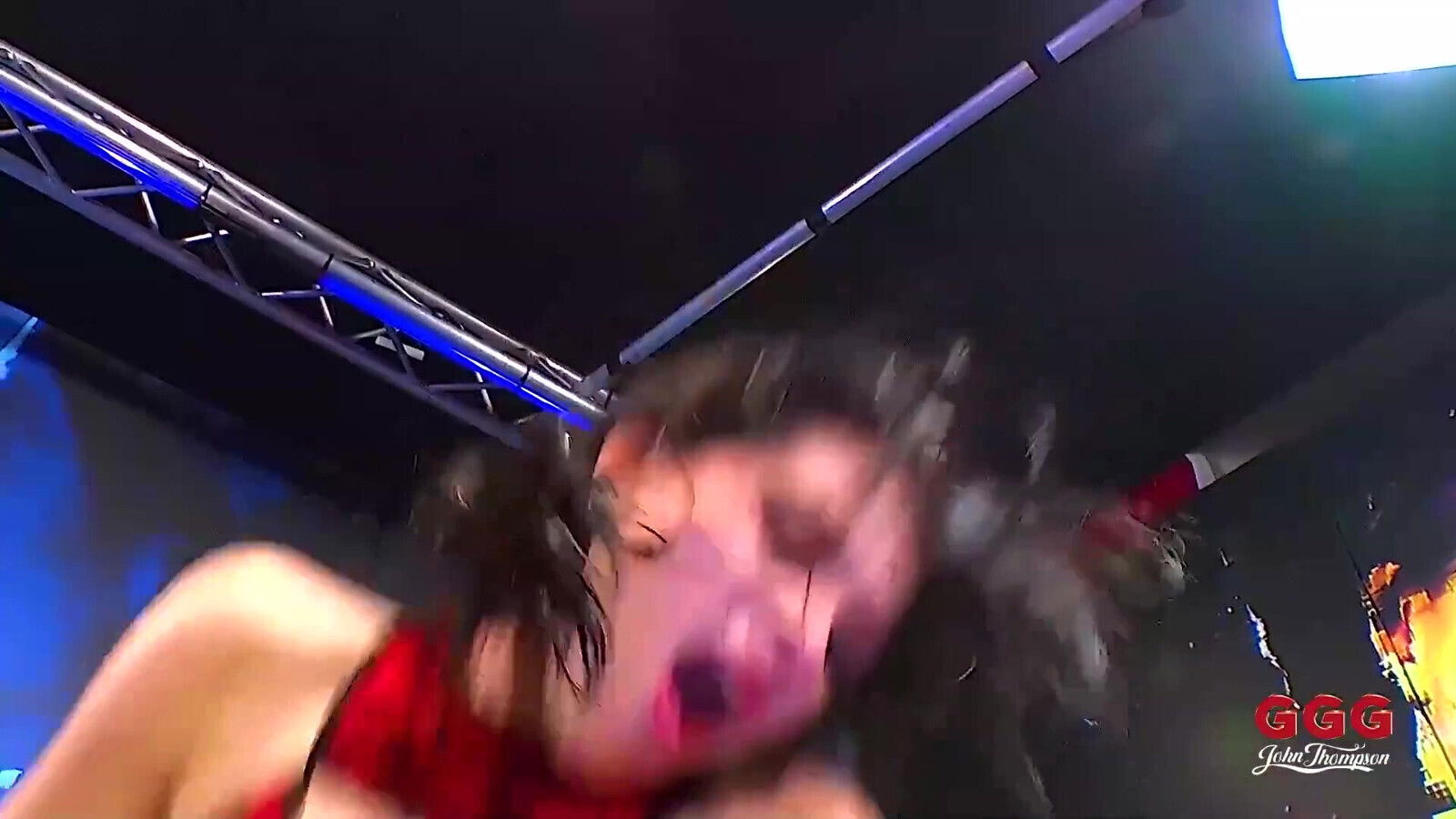 Omg! Blonde Purple Lingerie Gets Fucked Guys Threesome Action!