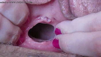 Extreme close pussy fucking with huge dildo